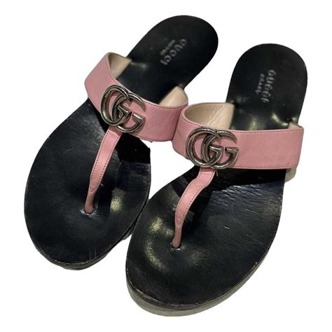 gucci flip flops cheap women's|gucci marmont flip flops.